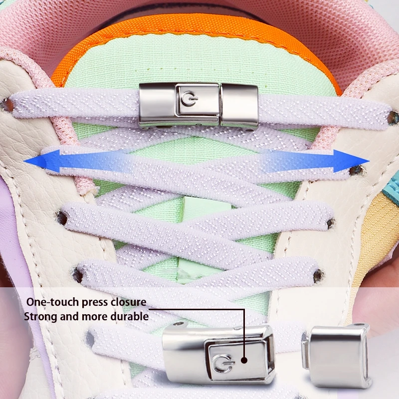 اضغط على أربطة الحذاء بدون أربطة بعرض 8 مللي متر ر...