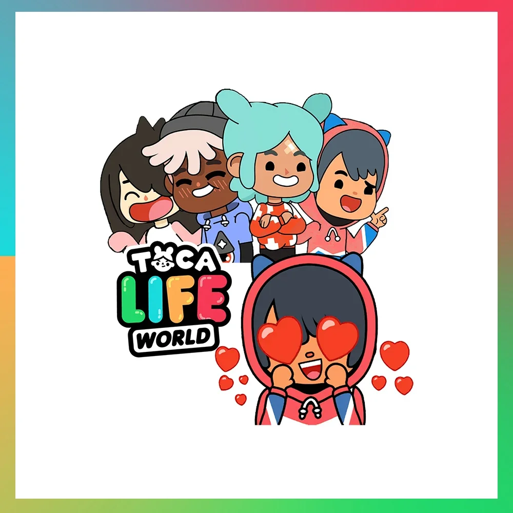 Toca Life World Stickers, Transfer Stickers