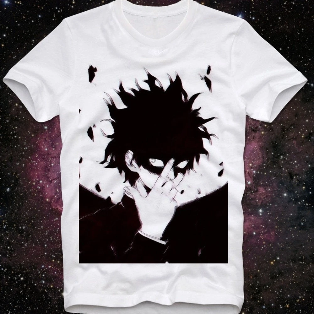 Футболка с мультипликационным рисунком психоприкосновения 100 японская манга |