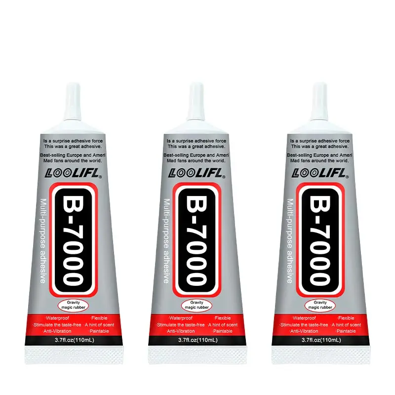 B7000 Special Mobile Phone Repair Sticker Glue Transparent Soft Cell Phone Display Back Cover Drums Durable Pre-glue Tip