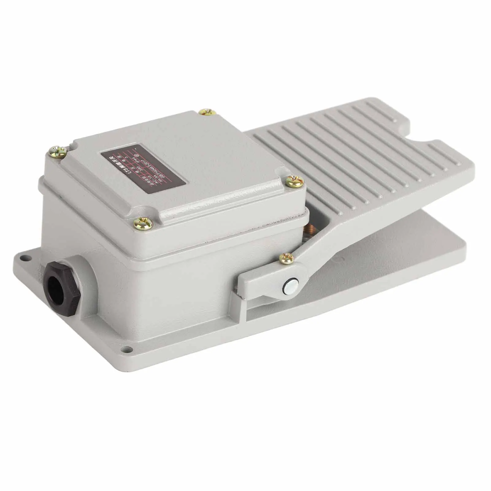 Foot Control Switch Foot Pedal Switch LT3 Nonslip Aluminum Shell Momentary Pedal Silver Contacts LT3