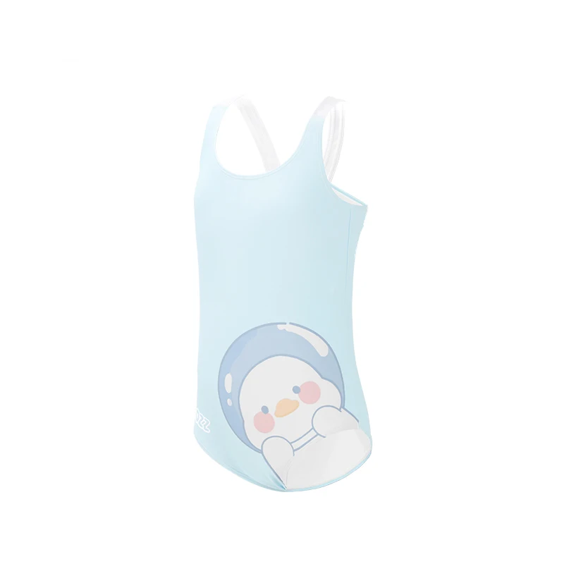 COPOZZ New One-Piece Swimsuit For Girls Cute Kids Sleeveless Beachwear Girls Swimwear Teenager Bathing Suits Bikini Children