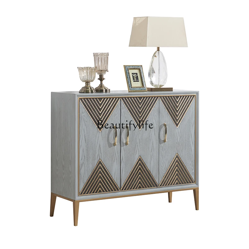 

Light Luxury Hallway Integrated Wall Living Room Locker American Hallway Partition Sideboard Cabinet