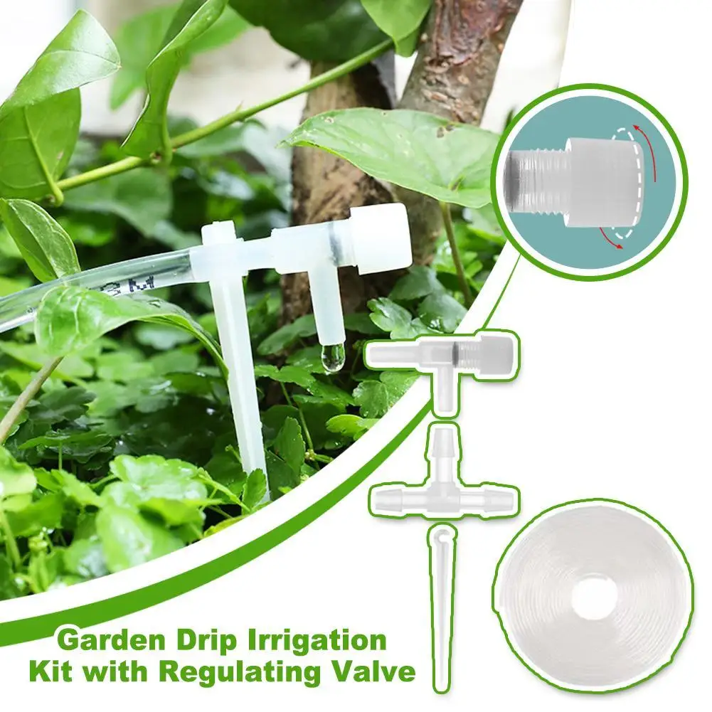 

Drip Irrigation System Automatic Plant Watering Kit Irrigation Equipment Set 5m 10m 15m 20m for Garden Greenhouse Patio
