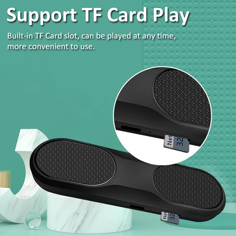 Bone Conduction Sleep Speaker Wireless Bluetooth Sound Box Stereo Bass Under Pillow Improve Sleep for Travel Home Support TF