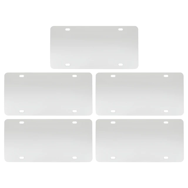 Sublimation License Plate Blank , 3 Blank Aluminum License Plates , White  License Plate , Blank License Plate 