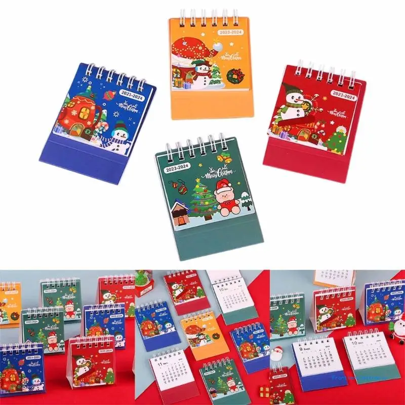 2024 Mini Desk Calendar Monthly Pages Month Referances from 09/2023 to 12/2024 DropShipping