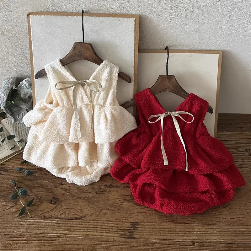 Winter Baby Girls Cotton Bodysuit Dress