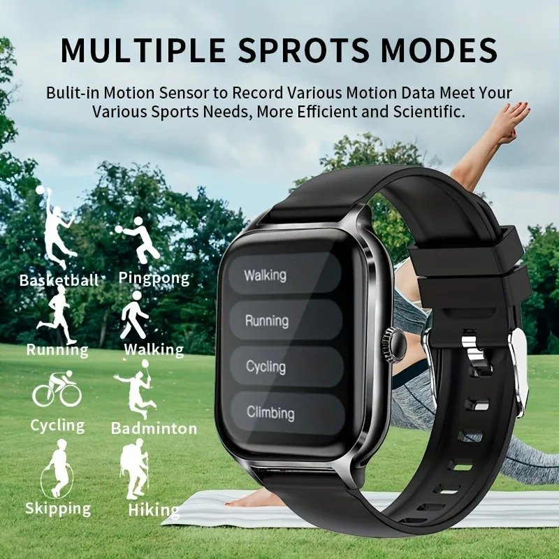 Smartwatch Für Damen Und Herren Mit Bluetooth Und Touchscreen_voghion.com