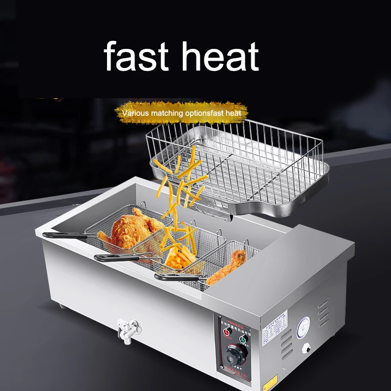 3000W Frying fritters machine commercial large capacity electric fryer frying twist hemp balls automatic constant temperature 2