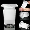 1pcs 14mm Female to 18mm Male Clear Glass Expander Reducer Adapter Connector Lab 2