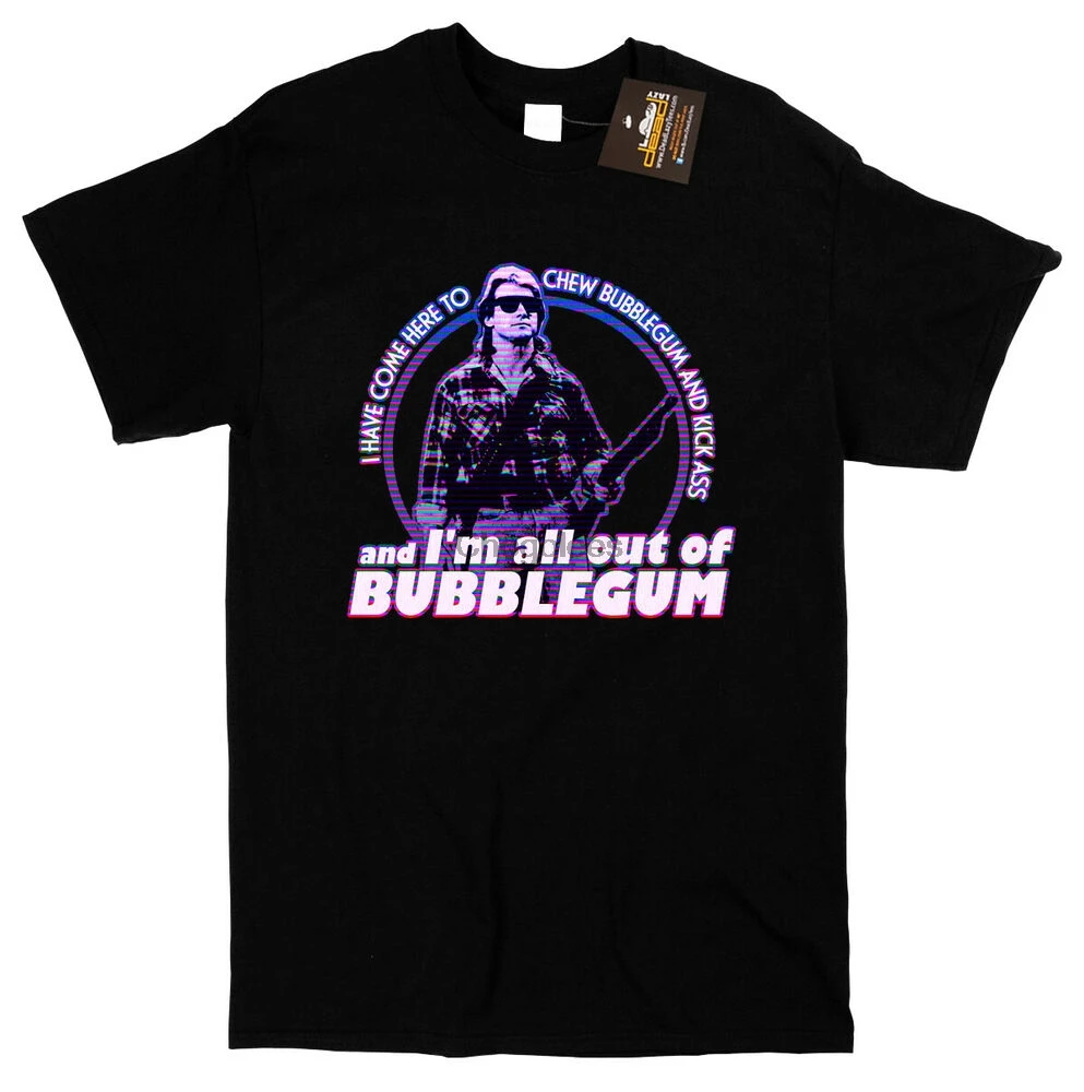 They Live Inspired Bubblegum T-shirt - Retro Cult 80s Horror Film Movie Tees |