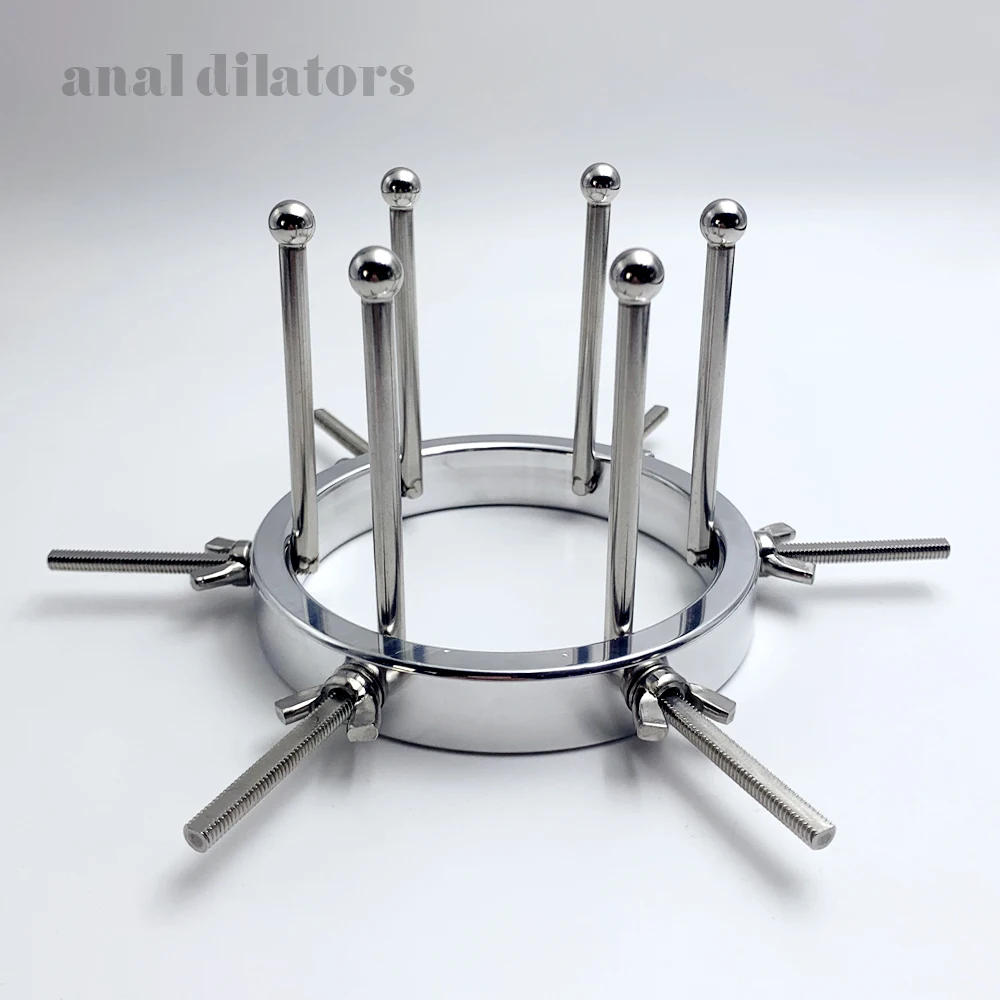Stainless Steel Adjustable Anal Plug Dilator Anal Dilator Metal Vaginal Dilator Anal Training Vaginal Speculum Fisting Dildos Adult Sex Toys