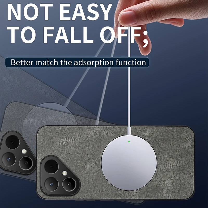 Magsafe Magnetic PU Leather Shockproof Phone Protector Case