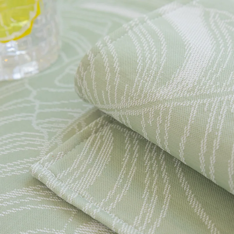 Small Fresh Summer Cool Sofa Cushion Summer Universal Ice Silk Jacquard 2023 New Lace Non-slip Leather Cushion Cover 3