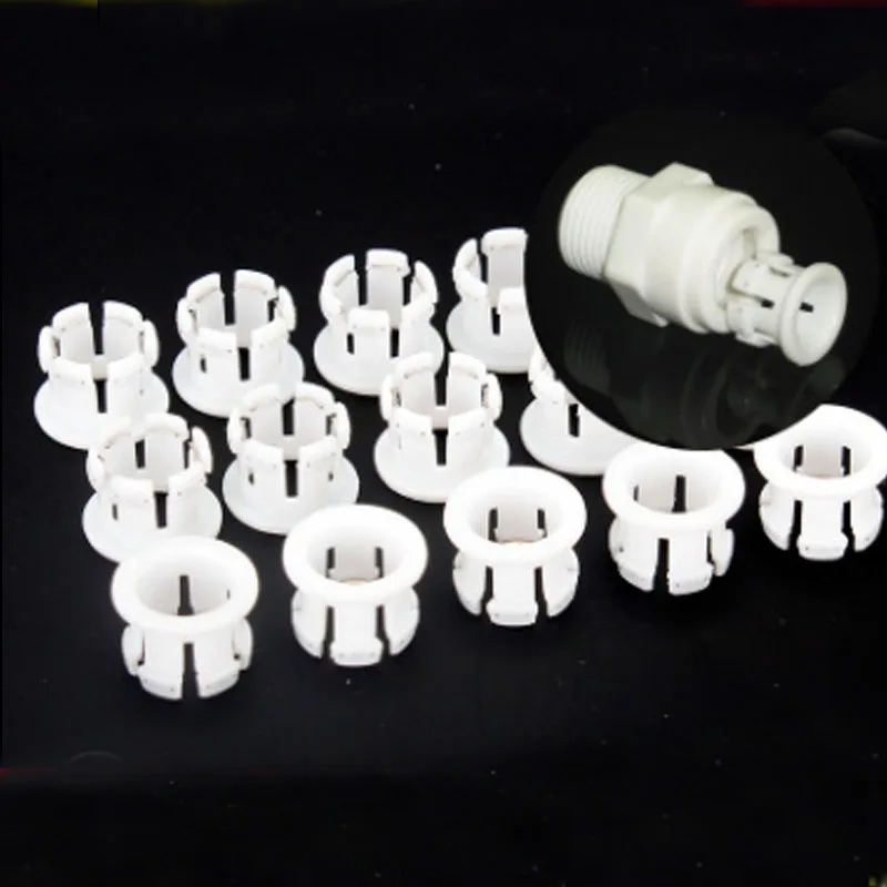 1/4 '' 3/8 '' White Inside Claw Clasp Retaining Ring for RO Water Filter Reverse Osmosis System PE Pipe Quick Connector 10Pcs
