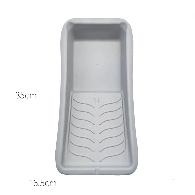 4inch 9inch Paint tray for household wall painting treatments gray/yellow plastic paint pan roller plate tools