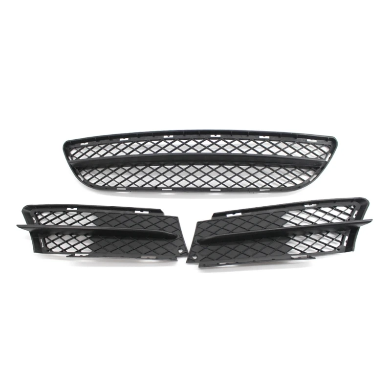 

3Pcs Grille Lower Corner Bumper Lamp Grill Cover For E90 2006-2008 Pre-LCI