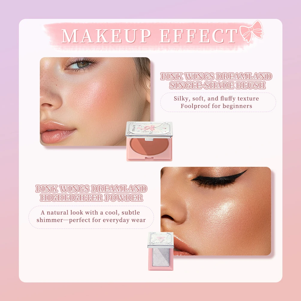 ART VALUE Makeup Sets Include 3 Lipgloss Tint,1 Blush,1 Eyebrow Tint,1 Eyeshadow Palette,1 Pressed Powder,1 Highlighter Powder - 3