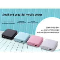 Mini batterie externe 20000mAh, grande capacité, batterie de secours externe pour téléphone, charge rapide, batterie de rechange pour IPhone Xiaomi Huawei 6