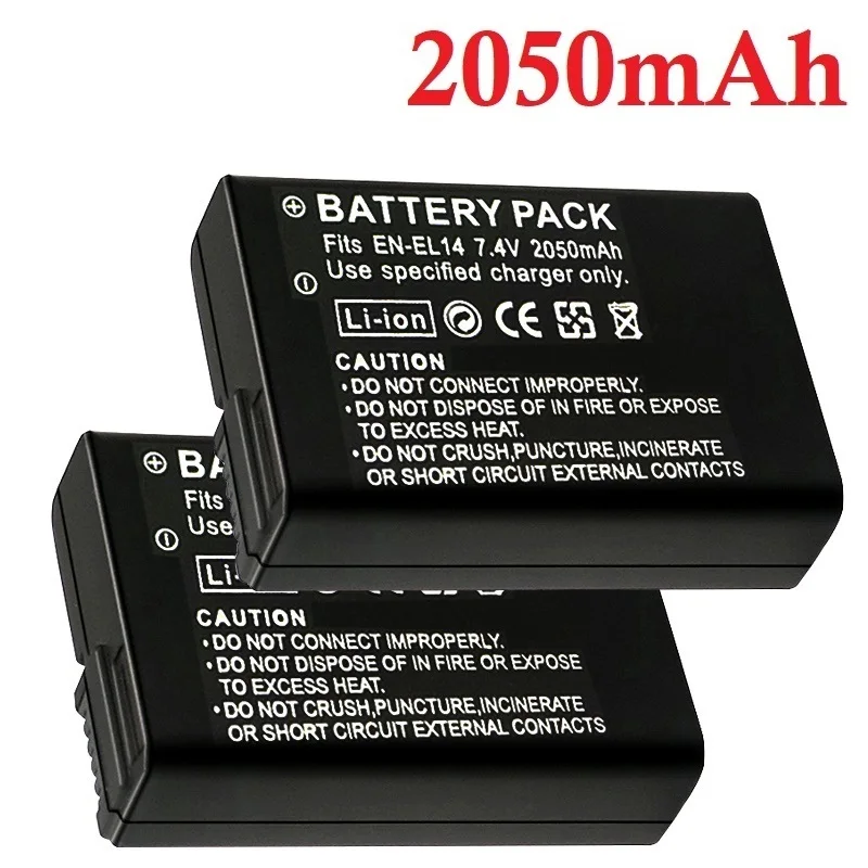 2050mah ENEL14a EL14 CAMERA BATTERY ENEL14 For Nikon P7000 P7100