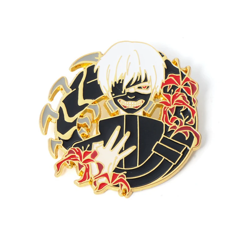 Tokyo Ghoul Brooch for Clothes Lapel Pins for Backpack Anime Briefcase