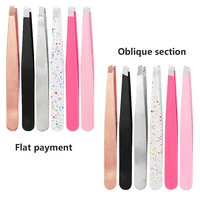 1 Pc Eyebrows Tweezers Trimmer Professional Beard Eyelash Brow Face Hair Removal Tweezer Beautfy Makeup Stainless Steel Tools 2