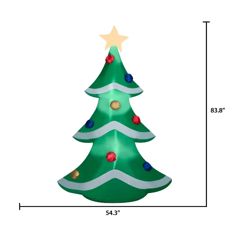 AirblownInflatables7FootChristmasTreebyHolidayTimeChristmas