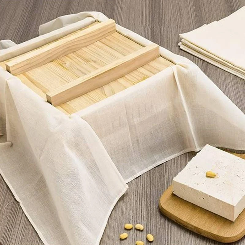 2Pc Cotton Cheese Tofu DIY Cloth Tofu Maker Soy Milk Wine Filter Cloth Kitchen Gadgets Baking Ferment Pastry Tools