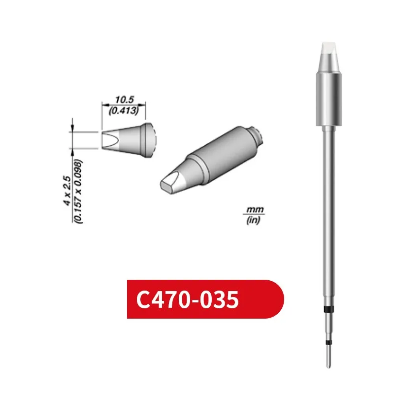 

C470 035 Soldering Tip For T470 Handle Compatible for Jbc HDE Soldering Station C470 Replacements Tools