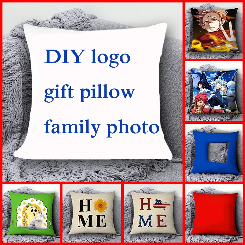 Custom Pillowcase Diy Customized Throw Pillow Home Decorative Square