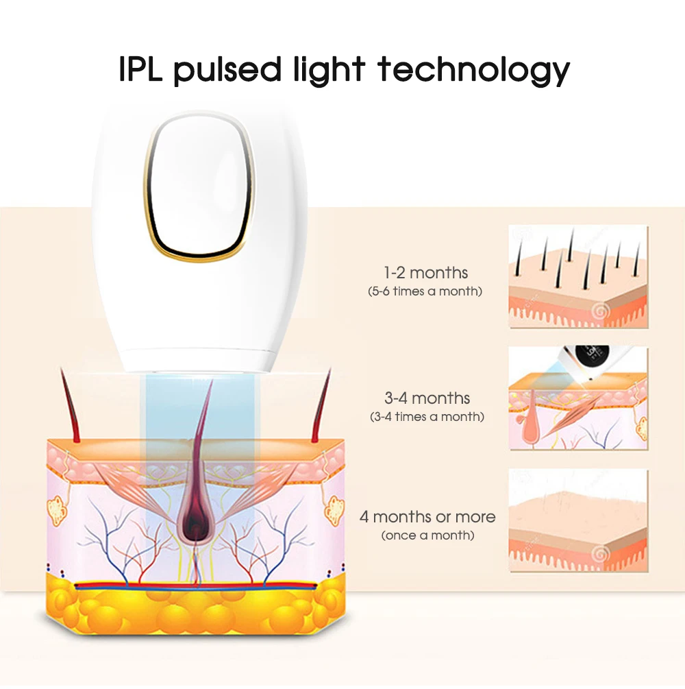 ipl depilação laser depilador permanente rosto indolor corpo biquíni portátil máquina de depilação laser depilador