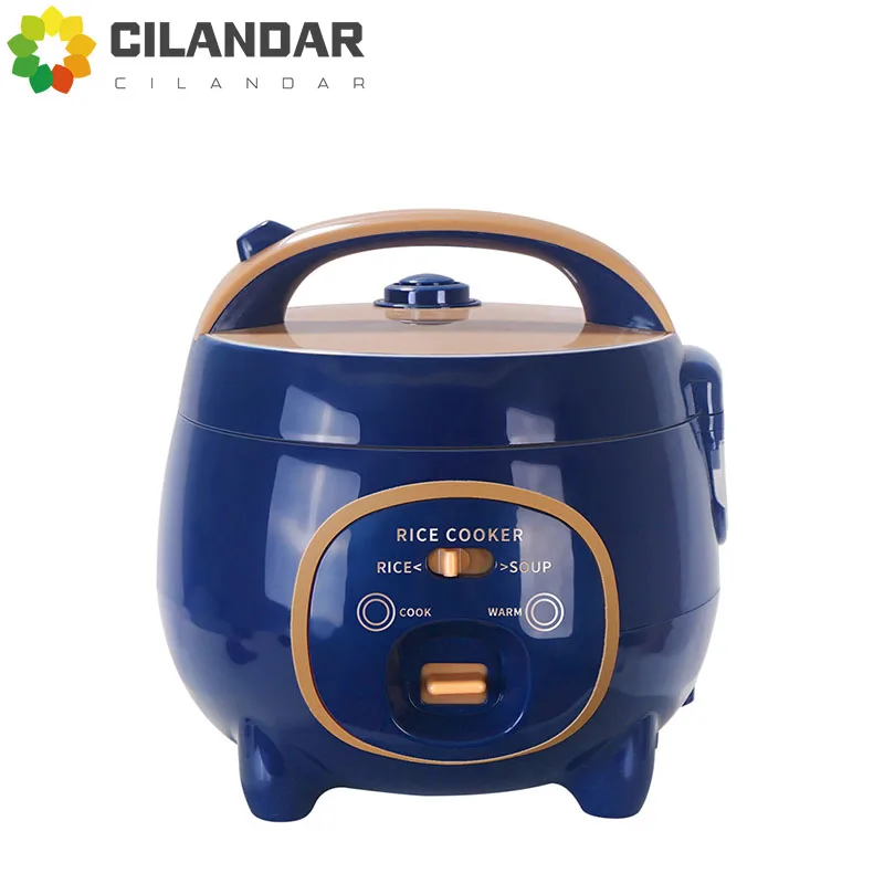 10V-220V Cross border Foreign Trade Small Capacity Mini 1.8L Rice Cooker for Boiling Water, Rice, and Soup 1