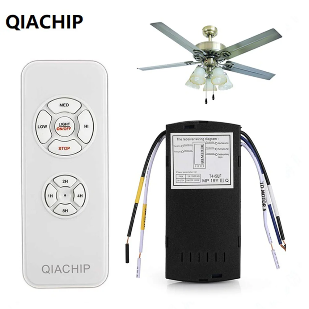 

Универсальный комплект для потолочного вентилятора QIACHIP, AC 110-240 В
