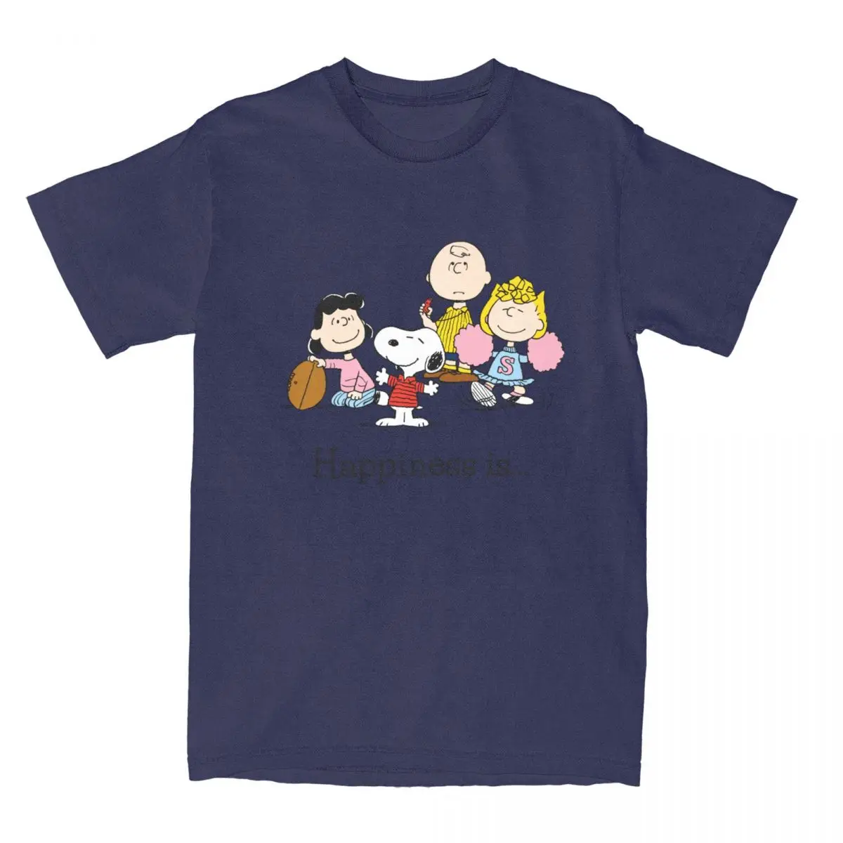 thumbnail image 1 of Camiseta divertida de Peanuts, Snoopy y Charlie Brown para hombres y mujeres, camiseta de algodón con estampado de dibujos animados lindos, 1 of 5