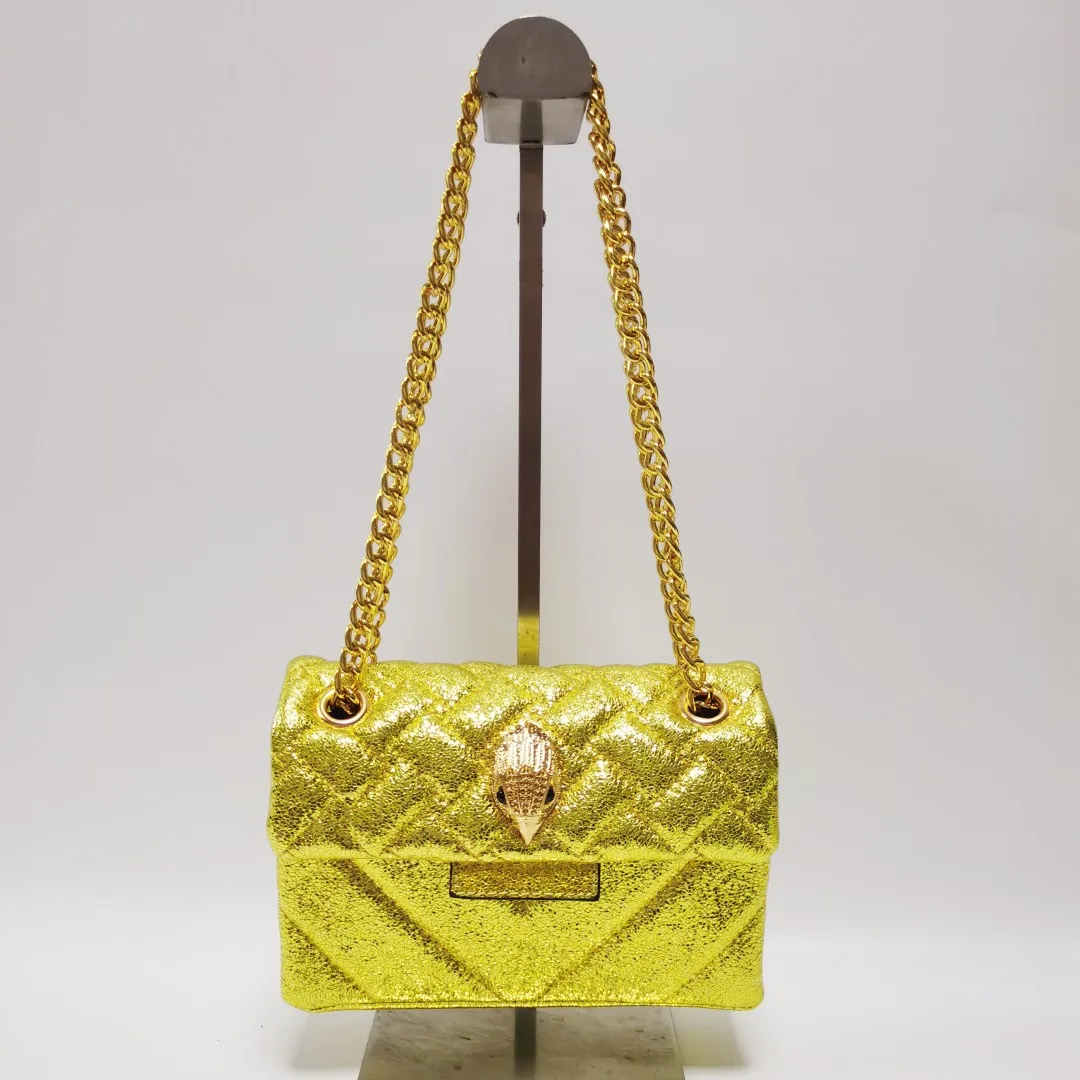 반짝이 반짝이 미니 골드 여성 핸드백, 반짝이 스팽글 퀼트, 패션 크로스 바디 백, 여름 신상 디자인