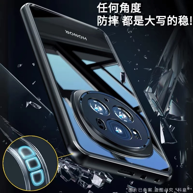 Matte Transparent Shockproof Bumper with Camera Protection