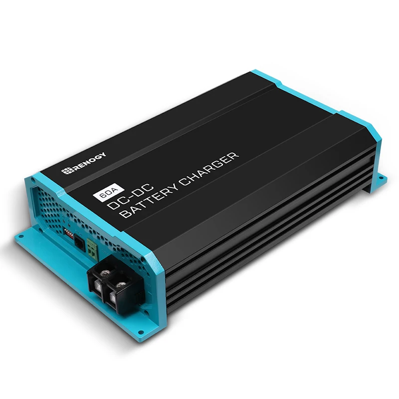 Renogy Battery Charger 12V 60A DC to DC Lithium AGM GEL Battery Charger RV Boats Yachts Using Multi-Stage Charging battery charger