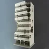 1/144 Outland Models Railway Scenery City Ruin Building Abandoned Tall Office N Scale toy children christmas gifts 1