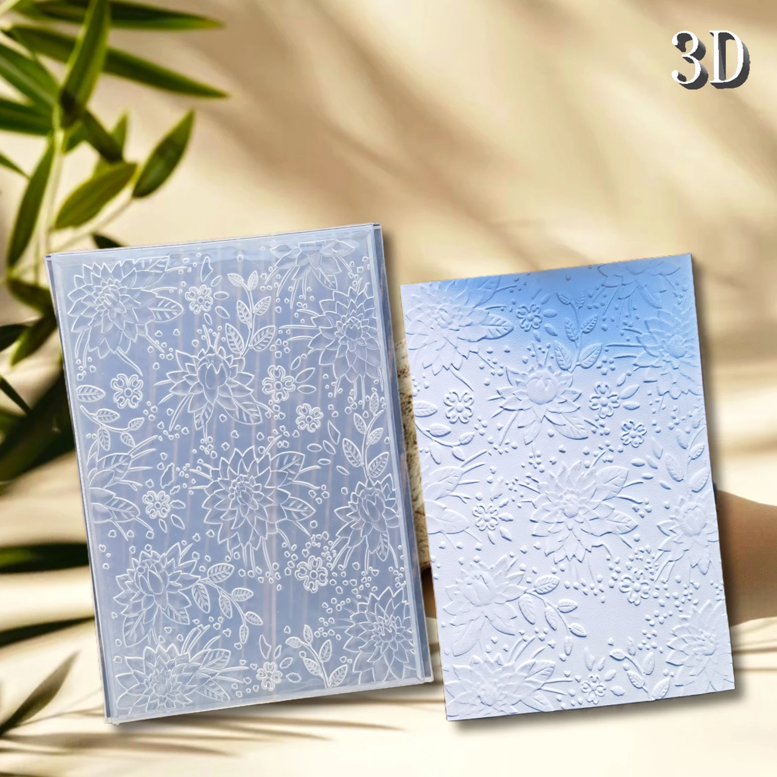 절묘한 3D 꽃 장식 엠보싱 폴더 질감 패턴 배경 DIY 스크랩북 수공예 재료, 엠보싱에 사용됨