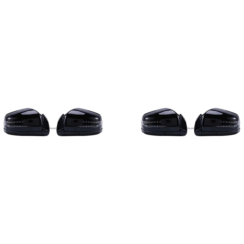 메르세데스 벤츠 W164 X164 ML GL C1 2005-2011 용 사이드 문짝 미러 어셈블리, 4X 차량 전원 백미러, 블랙