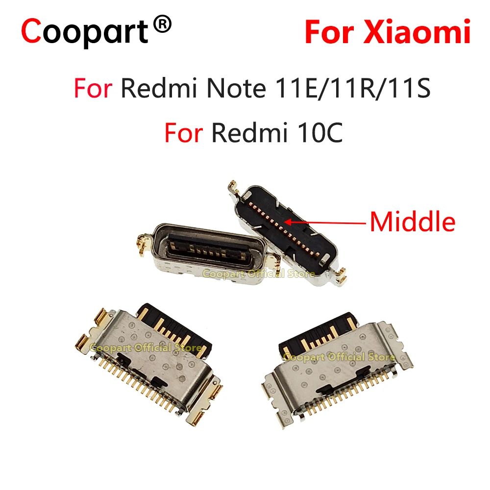 

5-100 шт. оригинальный новый разъем для зарядного устройства для Xiaomi Redmi 10C / Note 11R 11S 11E USB-порт для зарядки док-станции Тип c запчасти