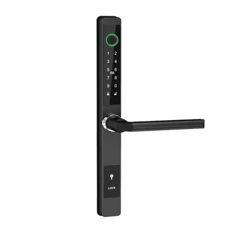 TTLock 앱 컨트롤 슬림 디자인 지문 비밀번호 슬라이딩 도어, 알루미늄 도어 스마트 도어락 5