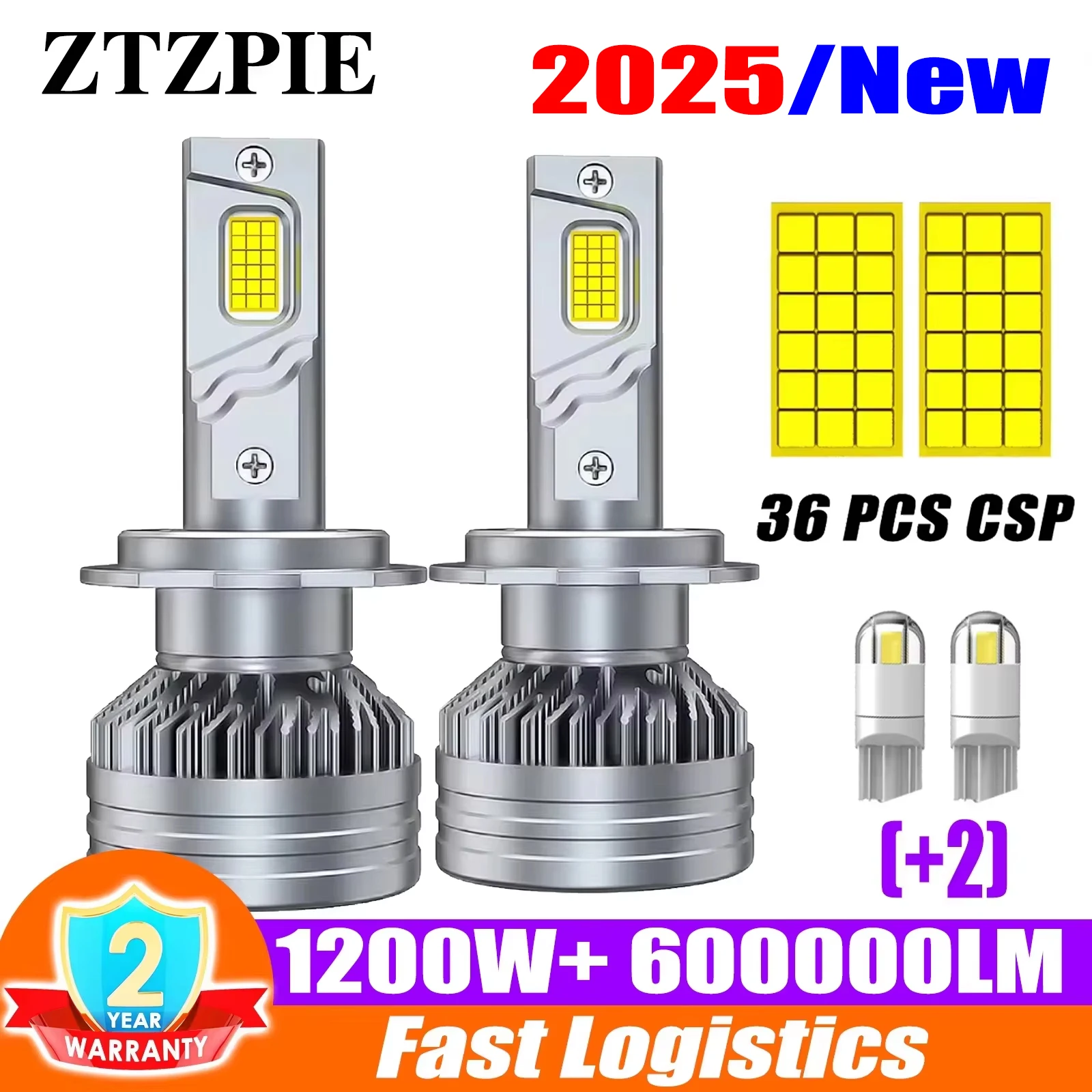 LED Car Headlights LED Lights LED Bulbs LED Car Lights Car Headlamps ZTZPIE 6000K LED Car Headlight Bulbs Canbus HB3 HB4 9005 9006 H1 H7 H4 H11 1200W 600000LM High Brightness Auto Fog Lamp