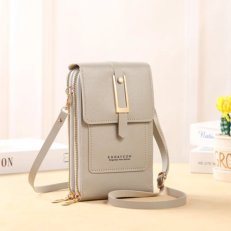 Elegant Women's Crossbody Soft Leather Handbag – Stylish Touch Screen Purse and Wallet