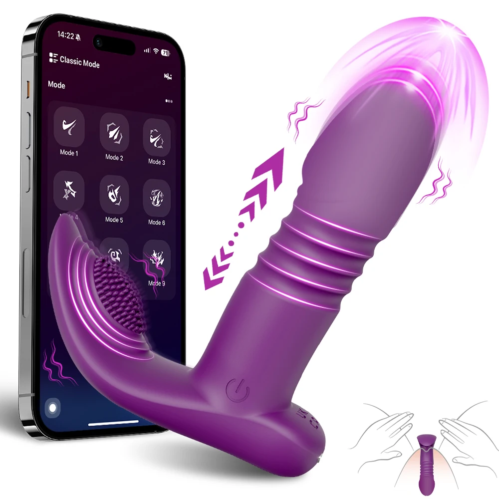 APP Teleskop Vibrator für Frauen Klitoris Stimulator Tragbare G-Punkt Dildo Vagina Massager Butt Plug Spielzeug Erwachsene Produkte Sex spielzeug