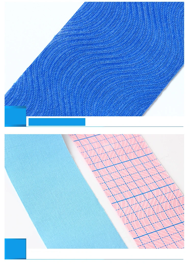 Kinesiologie-Tape, 2 Größen, Muskelbandage, Sport, Baumwolle, elastisch, stoßfest, Knie- und Muskelschmerzlinderungsband – Detail 6