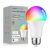 Smart WiFi LED A19 Bulb, RGBCW Color Changing, Compatible with Alexa & Google Home & Echo Assistant, Dimmable, E26 Base 1