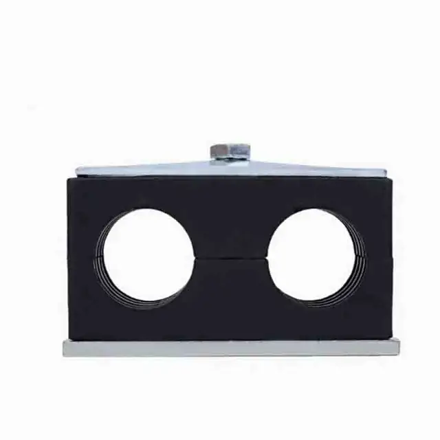 2PCS พลาสติกสีดําท่อ Bolted คลิป 6-35 มม.เส้นผ่านศูนย์กลาง Tube CLAMP Fastener Kit สําหรับ Home Improvement 1