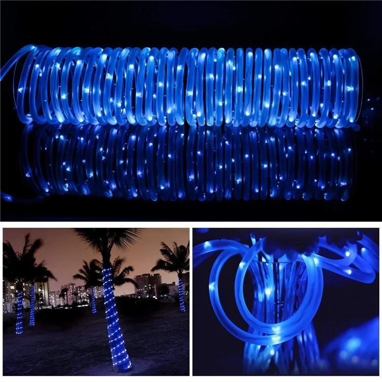 Solar Outdoor LED  Lighting Strings Waterproof Tube 100/200LEDs 8Modes Yard Garden Decortion Christmas For Wedding Party Holiday small solar lights